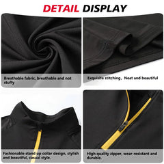 Unisex Quick Dry Soccer Tracksuit Jacket with Full Zip Custom Sport Training Set OEM Service Printed Name Team for Football Wear