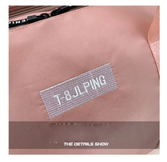 New Design Fashion Black Custom Logo Printed Soccer Bag Large Ladies Leather Duffle Travel Bag