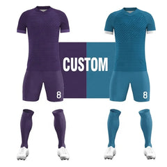 High Quality Light Weight Fully Custom Football Soccer Uniform Sportswear Shirts Jerseys / Shorts Sublimation Set