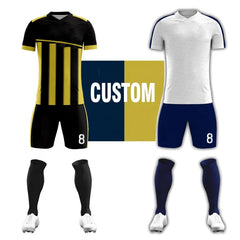 New Arrival 100% Polyester Strip Custom Athletic Soccer Wear