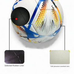 Wholesale European Cup Soccer Training Footballs WorldCup No.5 Suture Soft Leather PVC Material