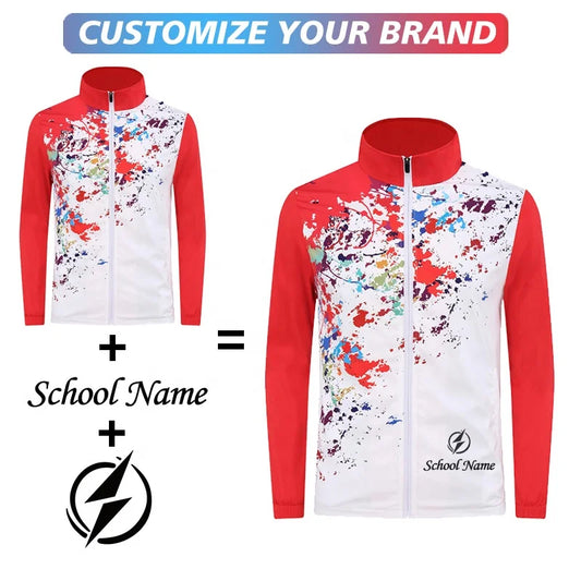 Unisex Quick Dry Soccer Tracksuit Jacket Custom Full Zip Football Wear with OEM Service Including Name Printing Team Inclusion