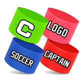 Custom Soccer Band Hook Loop Elastic Sports Football Soccer Captain Armband