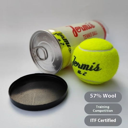 3pcs/roll Competition-level Tennis Balls 57% Wool Barrel Vacuum-Sealed Top-Level Training for Sport ITF-Certified 1.49m Rebounce