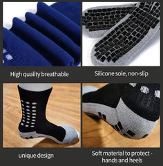 Anti Slip Breathable Sweat Soccer Socks Cotton Football Socks Non slip Knee Soccer Socks