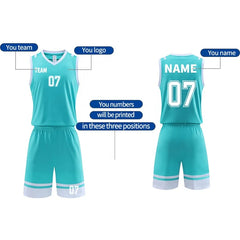 Customized Quick Dry Jersey Basketball Set Personalized Logo Custom Basketball Wear for Team