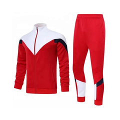 Wholesale New Design Polyester Soccer Jacket Club Team Logo Sport Soccer Tracksuit Wear Set