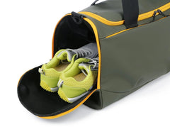 Wholesale Low MOQ Stock Waterproof Custom Nylon Men Women Soccer Bag Travelling Handbags Weekend Duffel Bag