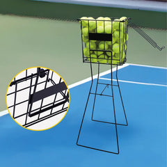 Custom Metal Steel Tennis Ball Picker Collector Tennis Ball Hooper Foldable Tennis Ball Basket