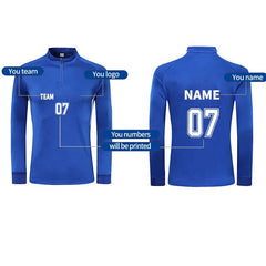 Custom Training Gym Track Suits Custom Men Jogging Half-zip Jacket Team Soccer Tracksuit Men Sweatsuit
