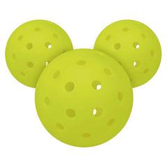 Outdoor Pro Pickleball Balls Custom Pickleball Balls 40 Holes Yellow Rotational Mold Pickleballs