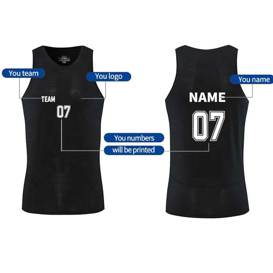 Warehouse Wholesale Custom Print 100% Polyester Sport Fitness Vest Training Bibs