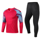 New Football Long Sleeve Goalkeeper Jersey Suit Game Sports Training Printed Football Long l Cloths