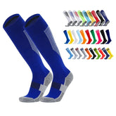 Wholesale High Quality Anti-slip Sport Football Socks Cotton Knee Double Stripe Towel Bottom Men Soccer Socks