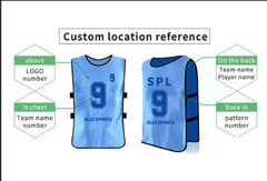 Hot Sale Polyester Custom Number Soccer Mesh Scrimmage Training Vests Cheap lacrosse Pinnies