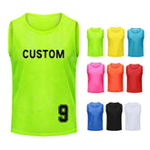 Wholesale Polyester Custom Soccer Mesh Scrimmage Training Vests Soccer Pinnies Football Bibs