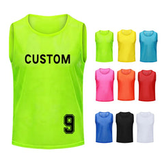 Wholesale Polyester Custom Soccer Mesh Scrimmage Training Vests Soccer Pinnies Football Bibs