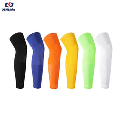 High Quality Custom logo Wholesale Football Footless Socks Football Calf Compression Sleeves Football Leg Soccer Sock Sleeves