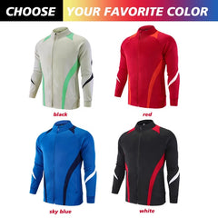 Custom Unisex Quick Dry Soccer Football Jacket Quality Top Style Training Zip Tracksuit Set