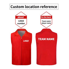 High Quality Custom Factory Football Training Bibs Soccer Vest High Visibility Clothing for Volunteers and Workers With Zipper
