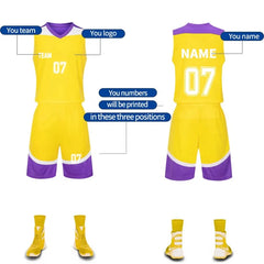 Polyester Breathable Basketball Jersey Digital Sublimated Basketball Vest Jersey Sleeveless Printing Team Basketball Uniform