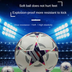 No.4 Youth Football School Teacher Recommended Training Soccer Ball PVC Leather Custom Logo Available Machine Sewn for Students