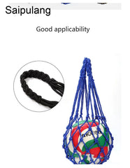 Sports Basketball Football Soccer Storage Net Bag Ball Carry Mesh Net