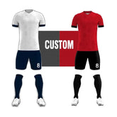 Custom Soccer Wear Football Shirt Team Retro Jersey Set Men Soccer Uniform Sublimate Jersey Kits Sport Wear