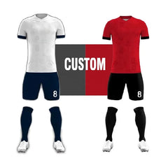 Custom Soccer Wear Football Shirt Team Retro Jersey Set Men Soccer Uniform Sublimate Jersey Kits Sport Wear