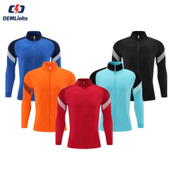 Custom Unisex Quick Soccer Football Jacket Quality Top Style Training Zip Tracksuit Set Sport Jacket