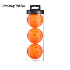 Factory Wholesale 74mm Durable 40 Holes Outdoor Barrels 3_4Pcs Usapa Approved Pickleball Balls 40 Holes for Competition
