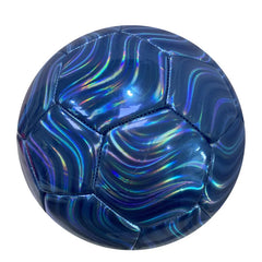 No.5 Thickened PVC Soccer Ball Adult Youth Training Kick-Resistant Laser Water Ripple Design Directly Supplied Manufacturer