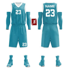 Wholesale Top Quality Custom Men's Basketball Jerseys Uniform Breathable Quick Dry Training Shirts and Shorts