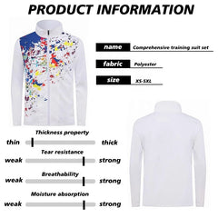 Unisex Quick Dry Soccer Tracksuit Jacket Custom Full Zip Football Wear with OEM Service Including Name Printing Team Inclusion