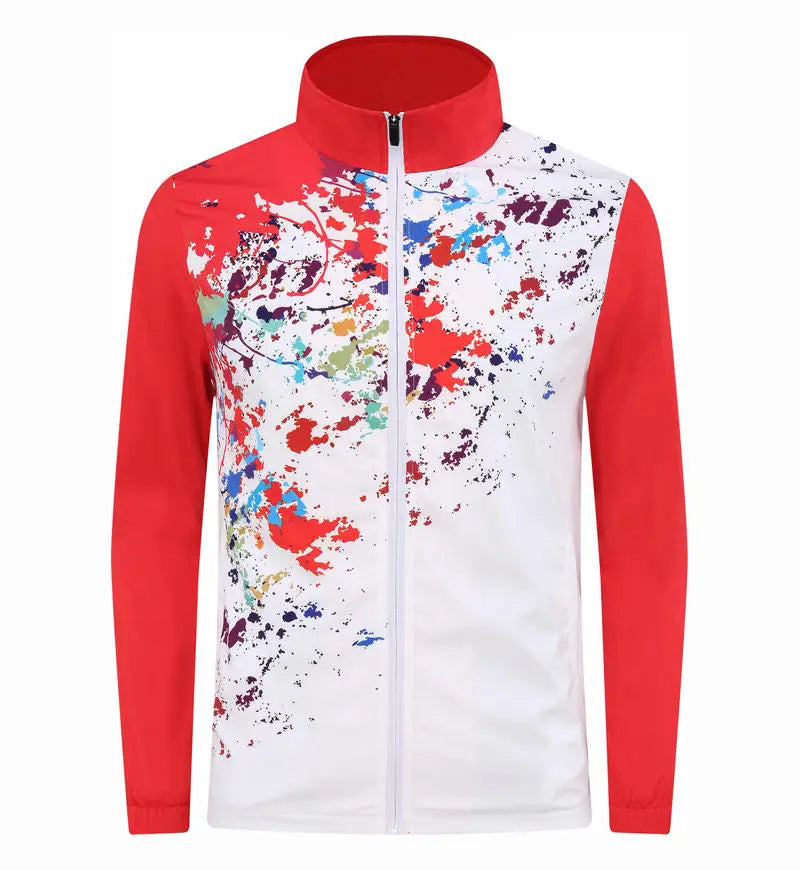 Unisex Quick Dry Soccer Tracksuit Jacket Custom Full Zip Football Wear with OEM Service Including Name Printing Team Inclusion