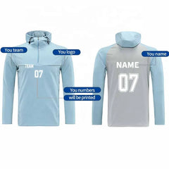 2024 Adults Soccer Jerseys Sets Football Men Jackets Half-zip Jacket With Hat Tracksuit Uniforms Suit