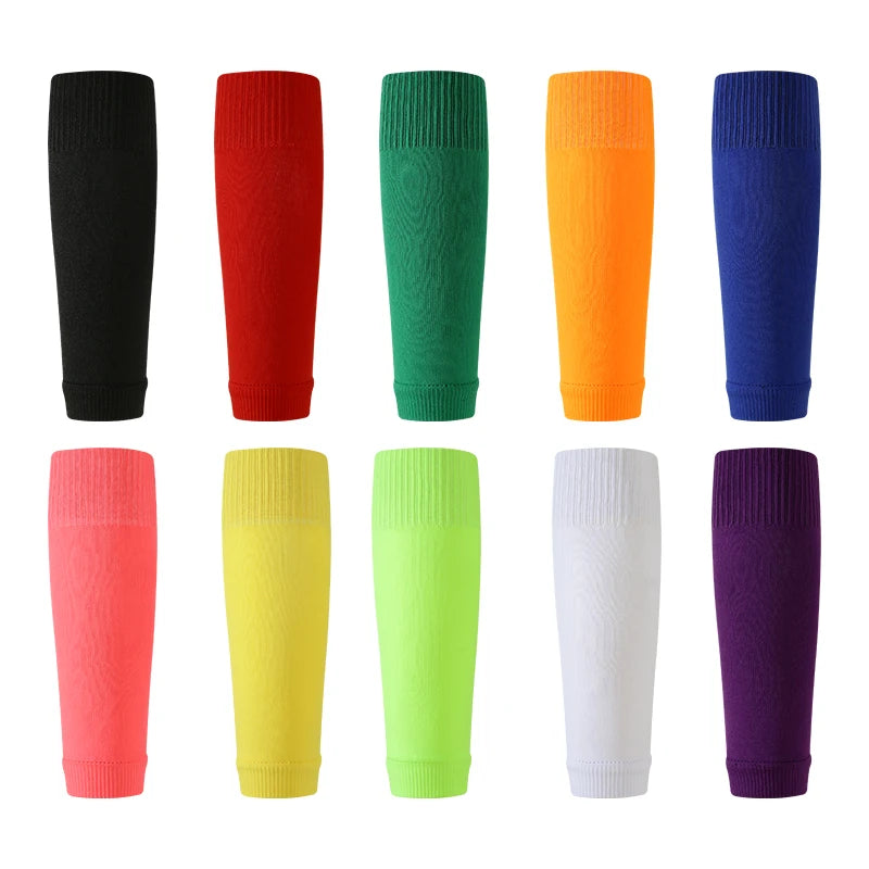 Hot Sale Custom logo Wholesale Football Footless Socks Football Calf Compression Sleeves Football Leg Soccer Sock Sleeves