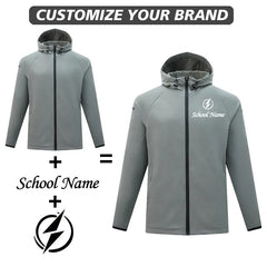 Custom Unisex Quick Dry Soccer Football Jacket  Top Style Training Zip Tracksuit Set