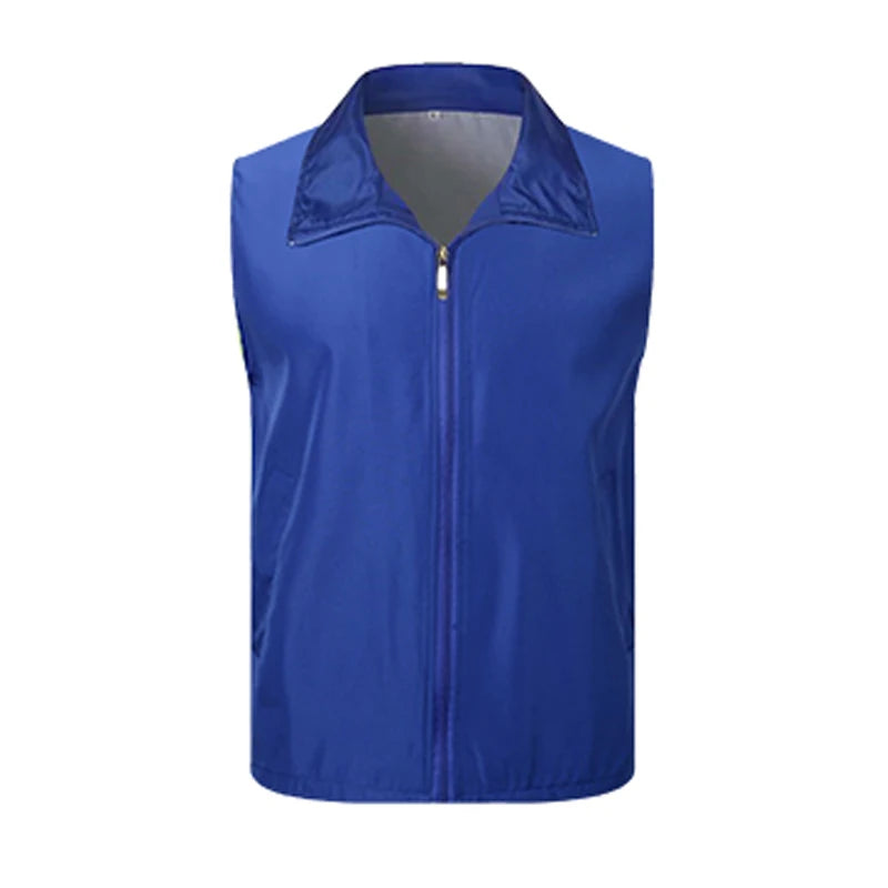 High Quality Custom Factory Football Training Bibs Soccer Vest High Visibility Clothing for Volunteers and Workers With Zipper