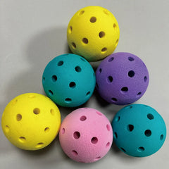 Factory Wholesale Custom Indoor Soft Quiet Balls Hollow Silent Pickleball Balls for Pickleball Practice