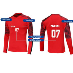 2024 Custom Training Gym Track Suits Custom Tracksuit Football Half-zip Jacket Tracksuits Team Soccer Tracksuit Men Sweatsuit