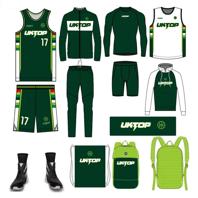 Custom Sublimation Basketball Jersey Low MOQ Set Kid Suit Basketball Wear Lightweight Basketball Uniforms