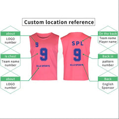 Custom Breathable Soccer Training Vest Football Pinnies Cheap Football Vest Mesh Soccer Vest Soccer Training Bibs