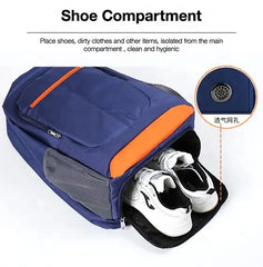 Custom Training Large Double Shoulder Shoe Compartment Sports Backpack Tennis Bag  Racquet Bag Badminton Racket Bag