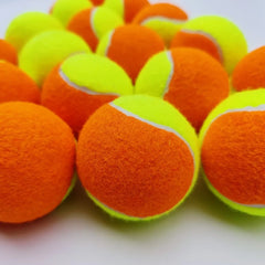 Dual-Color Training Tennis Balls for Adults Kids-High Elasticity 2.5" Diameter 1.15m Bounce Durable Portable Sports Balls