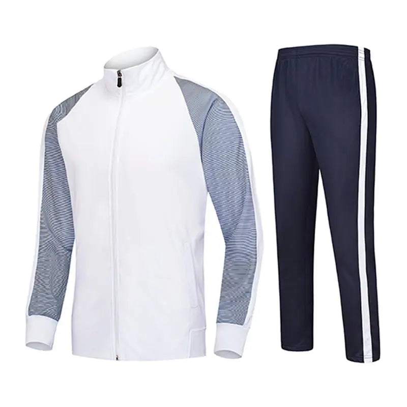 Custom Soccer Tracksuit Jacket Sport Training Zip Tracksuit Quick Dry Unisex Set Football Jacket Football Wear Full Zip