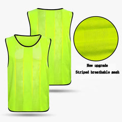 Top Quality Custom Quick Dry Soccer Training Vest Football Pinnies Polyester Football Vest Mesh Training Soccer Vest Soccer Bibs
