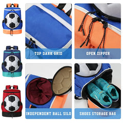 Custom logo Sports Backpack Soccer Bags Football Soccer Backpack Unisex Travel Factory Price Football Bag