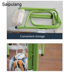 Metal Soccer Goal Post Professional Football Net Aluminum Training Shooting Gate