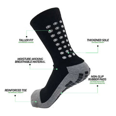 Breathable Sweat Soccer Socks Cotton Football Socks Non slip Knee Soccer Socks